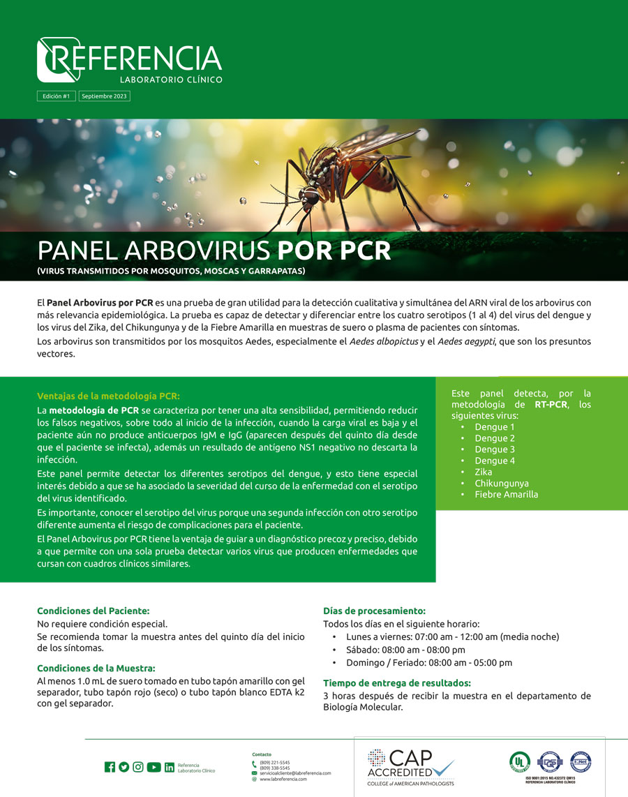 PANEL ARBOVIRUS POR PCR
